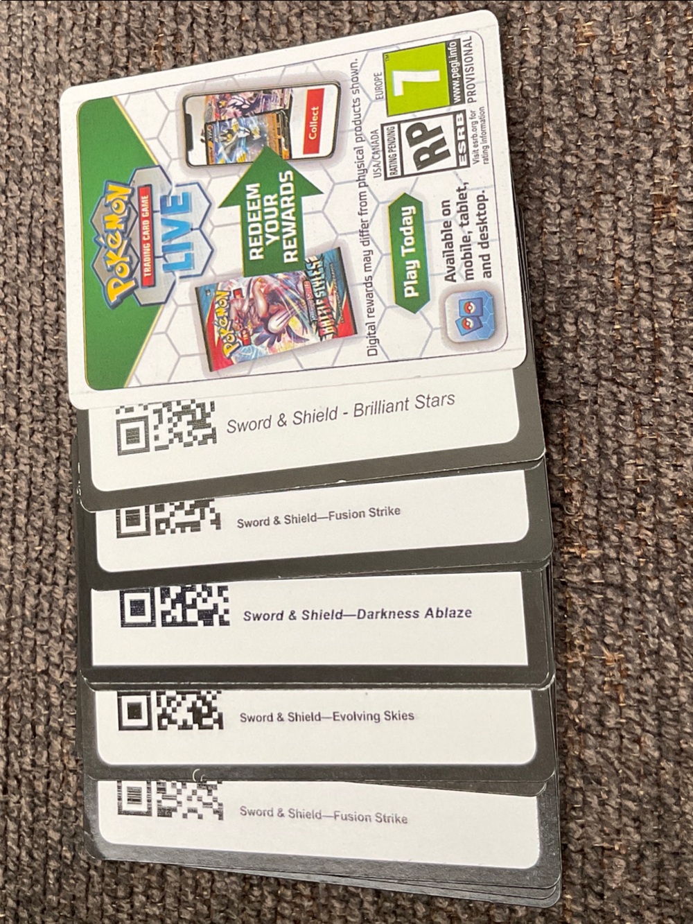 TCG Live Redeem Codes - White and Gray Card Pack